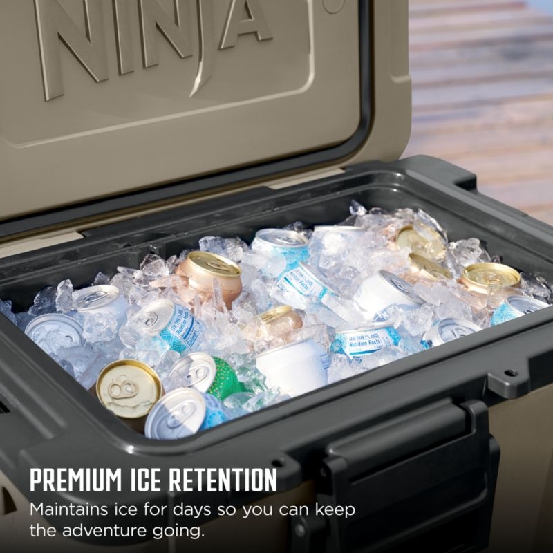 Ninja ® FrostVault™ 45-Qt. Wheeled Cooler with Dry Zone in Birch Beige - Image 3