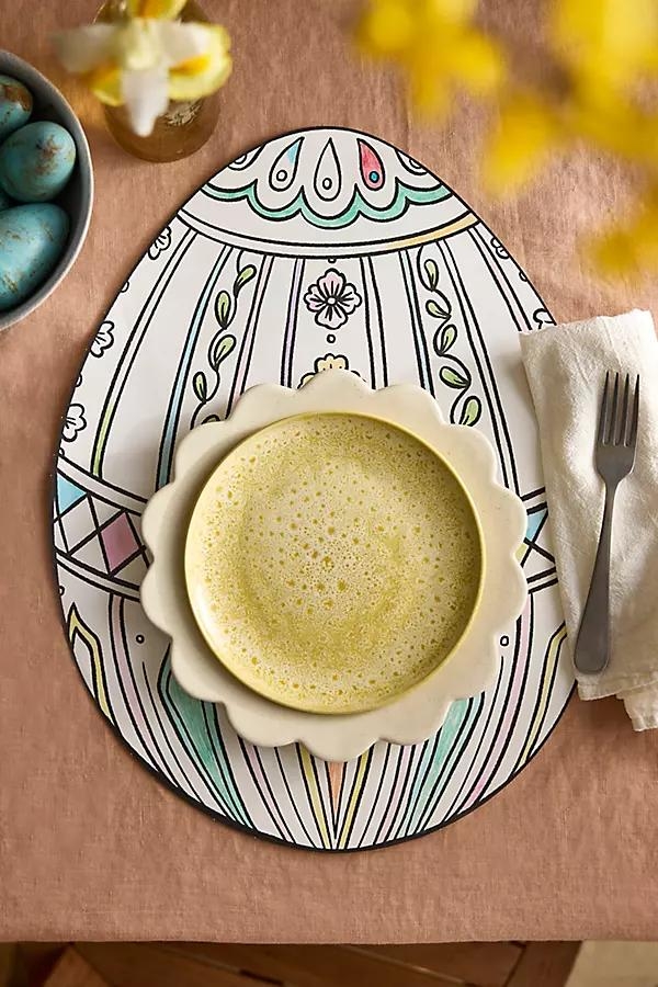Coloring Egg Paper Placemats, Set of 12 - Image 0