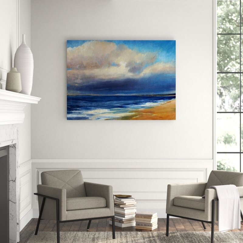 Chelsea Art Studio Passing Storm By the Beach - Graphic Art - Image 0
