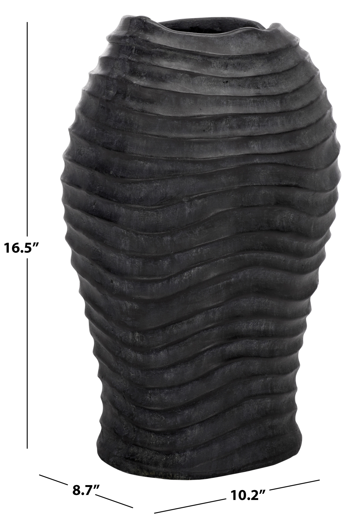 Damian Planter Pot - Black - Safavieh - Image 7