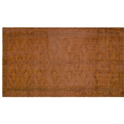 One-of-a-Kind Kensie Hand-Knotted 1960s Turkish Light Brown 5'5" x 9'1" Area Rug - Image 0