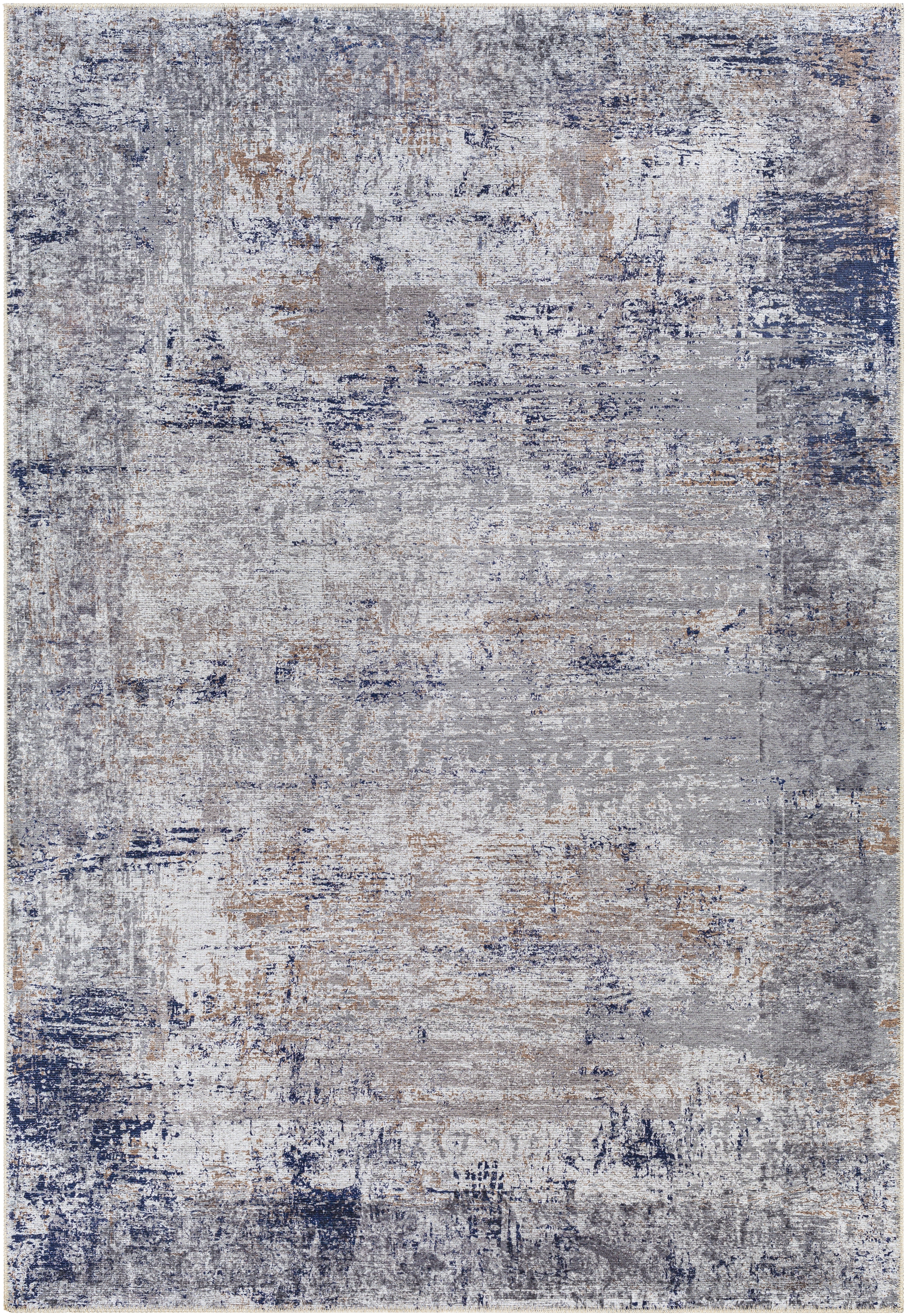 Tahmis Gray Indoor 7'10" x 10'2" Machine Woven Rug - Image 0