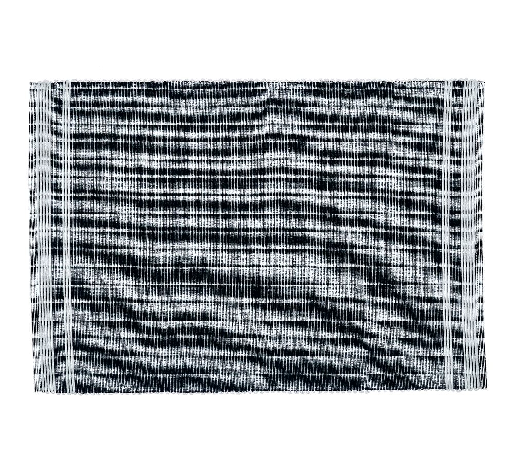 Cotton Casual Striped Placemat, Single - Indigo/Chambray - Image 0