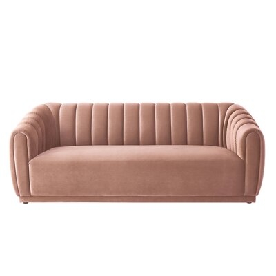 Hardy Velvet 34.5'' Round Arm Sofa - Image 0
