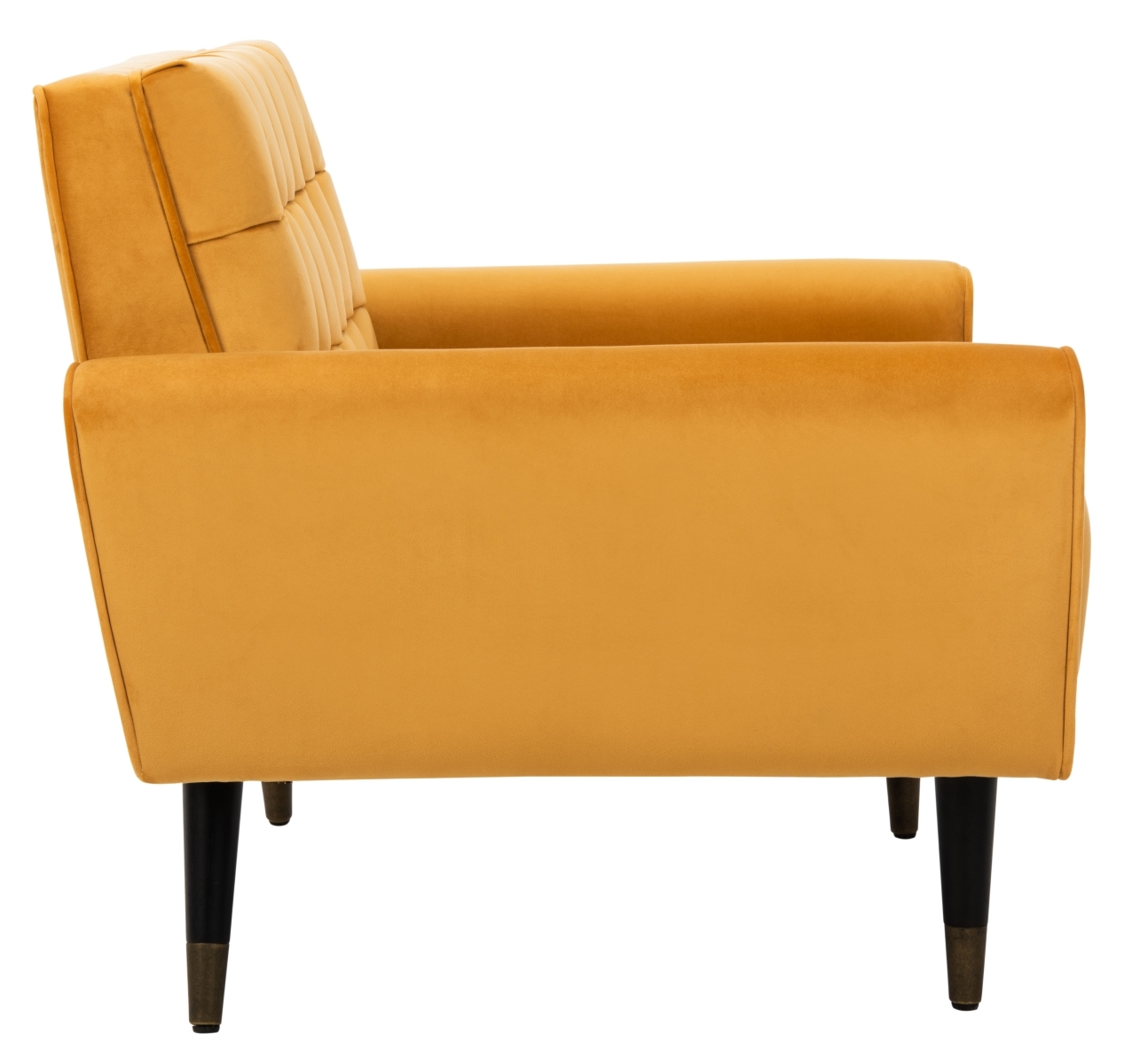 Amaris Tufted Accent Chair - Marigold / Black - Safavieh - Image 6