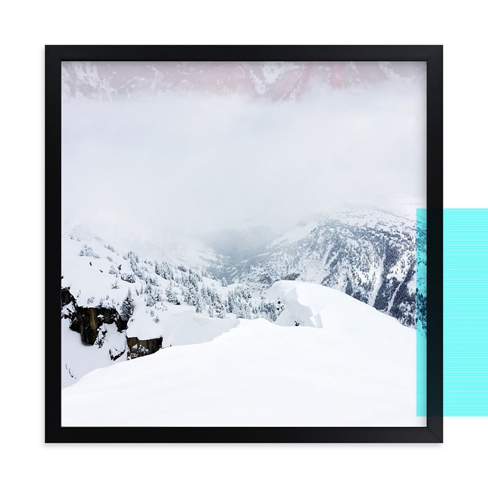 Targhee Ridge, Black Wood Frame, 11"x11" - Image 0