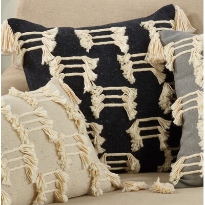 Binberrie Boho Tassel Design Pillow, Cover Only - Image 0