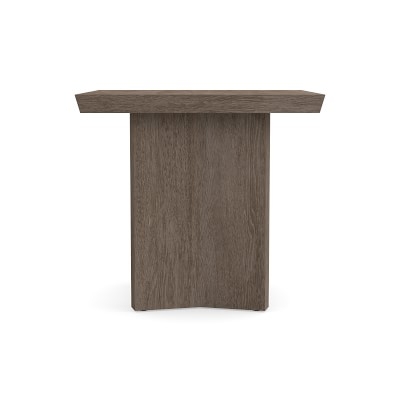Knife Edge Square Side Table, Grey - Image 2