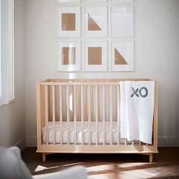 XO, Baby Blanket, Ivory + Gray - Image 1
