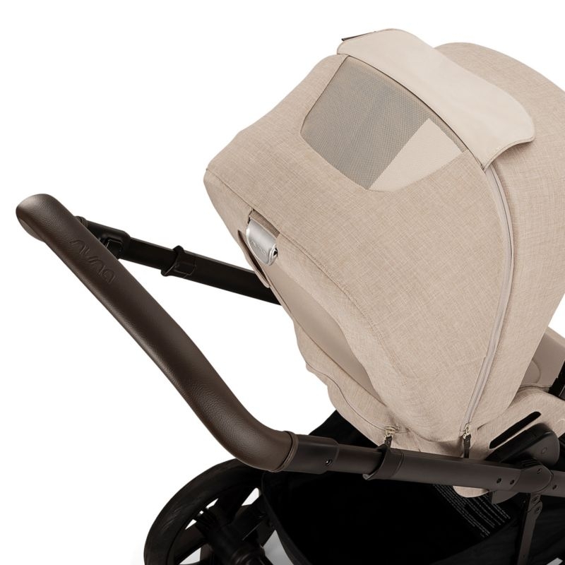 Nuna ® SWIV ™ Biscotti Brown Lightweight Baby Stroller - Image 7