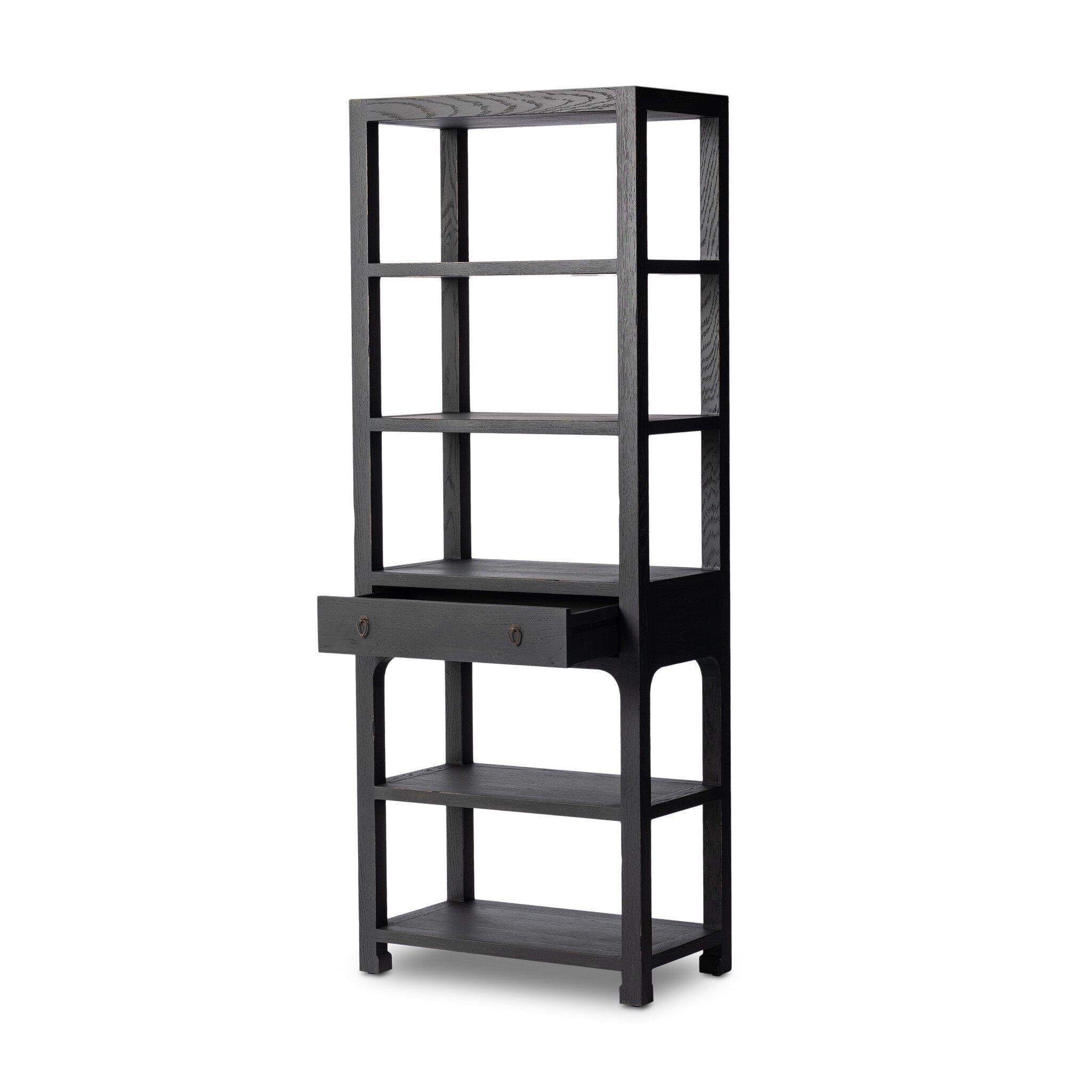 Avedon Bookcase - Aged Black Oak - Image 8