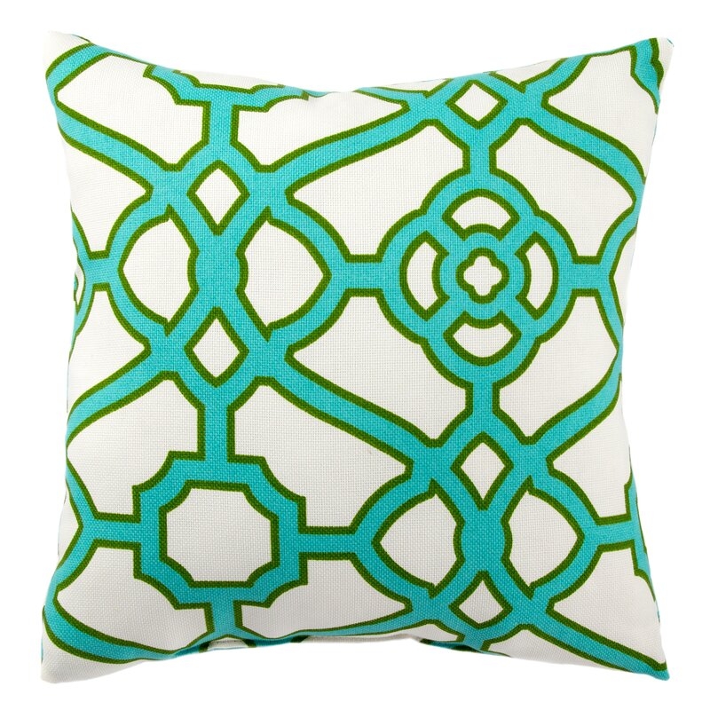 Jaipur Rugs Manila Outdoor Pillow Color: Teal - Image 0