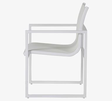 Syble Mesh Sling Dining Armchair, White - Image 5