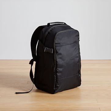 Backpack, Nylon Poly, Black - Image 0
