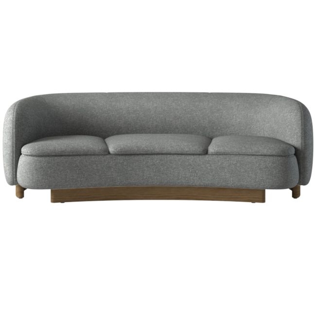 Muir Curved Sofa Hatch Charcoal by Lawson-Fenning - Image 0