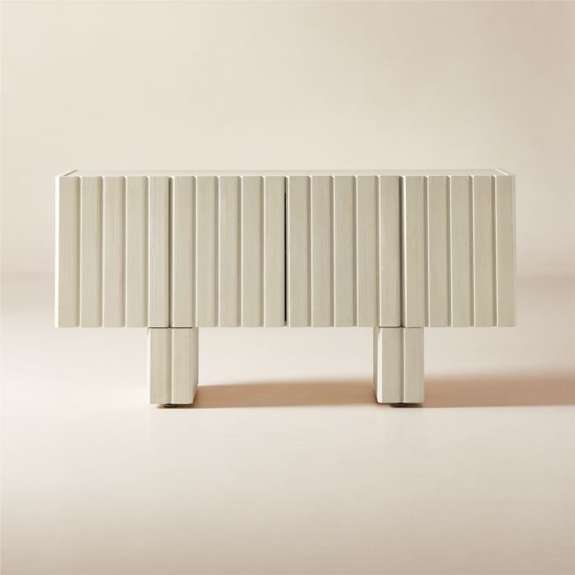 Moab 65" Light Wood Credenza - Image 0