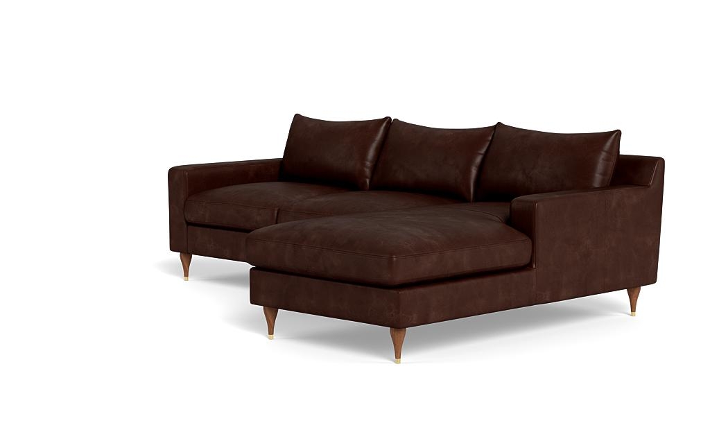 Sloan Leather Right Chaise Sectional - Image 2