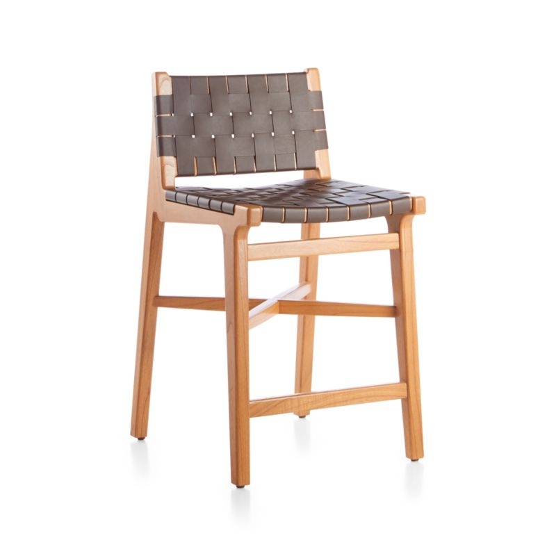 Taj Leather Strap Counter Stool - Image 1