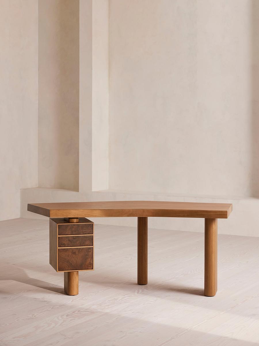 Arranmore Desk, Walnut Burl - Image 0