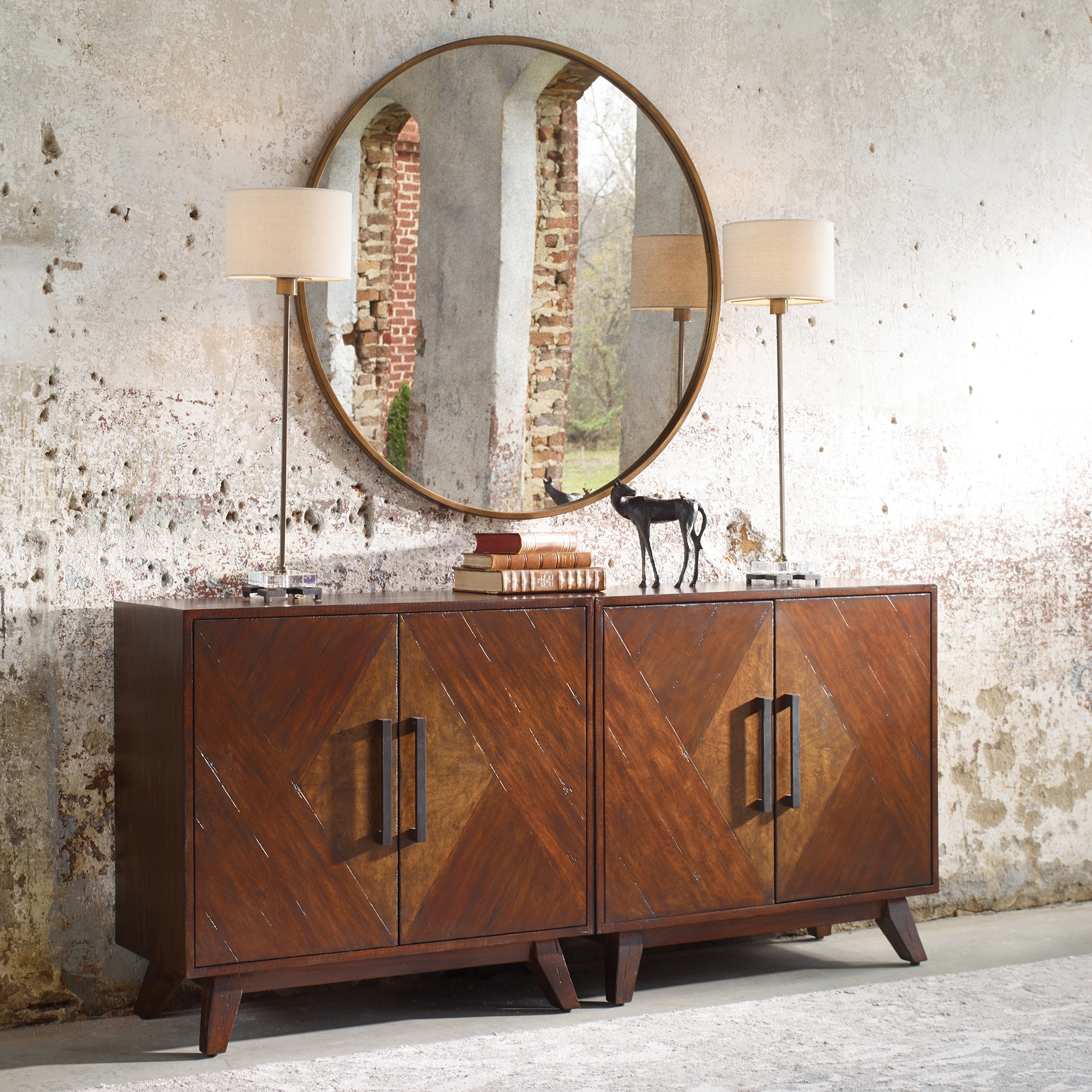 Liri Mid-Century Accent Cabinet - Image 1