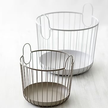 Inu Metal Basket, Small, Taupe - Image 3