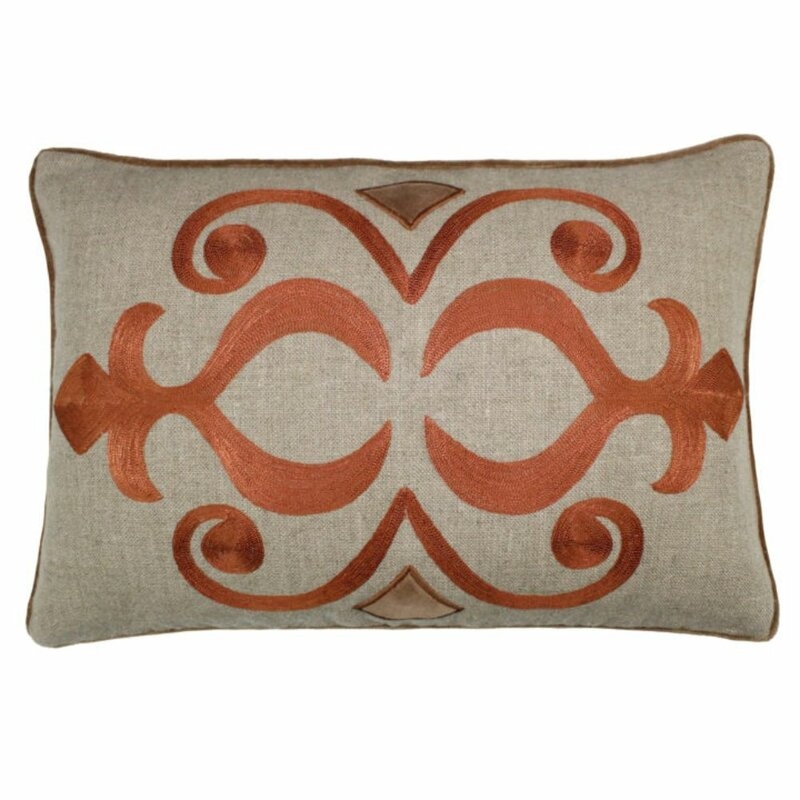 Tourmaline Home Avril Boudoir Rectangular Linen Pillow Cover & Insert - Image 0