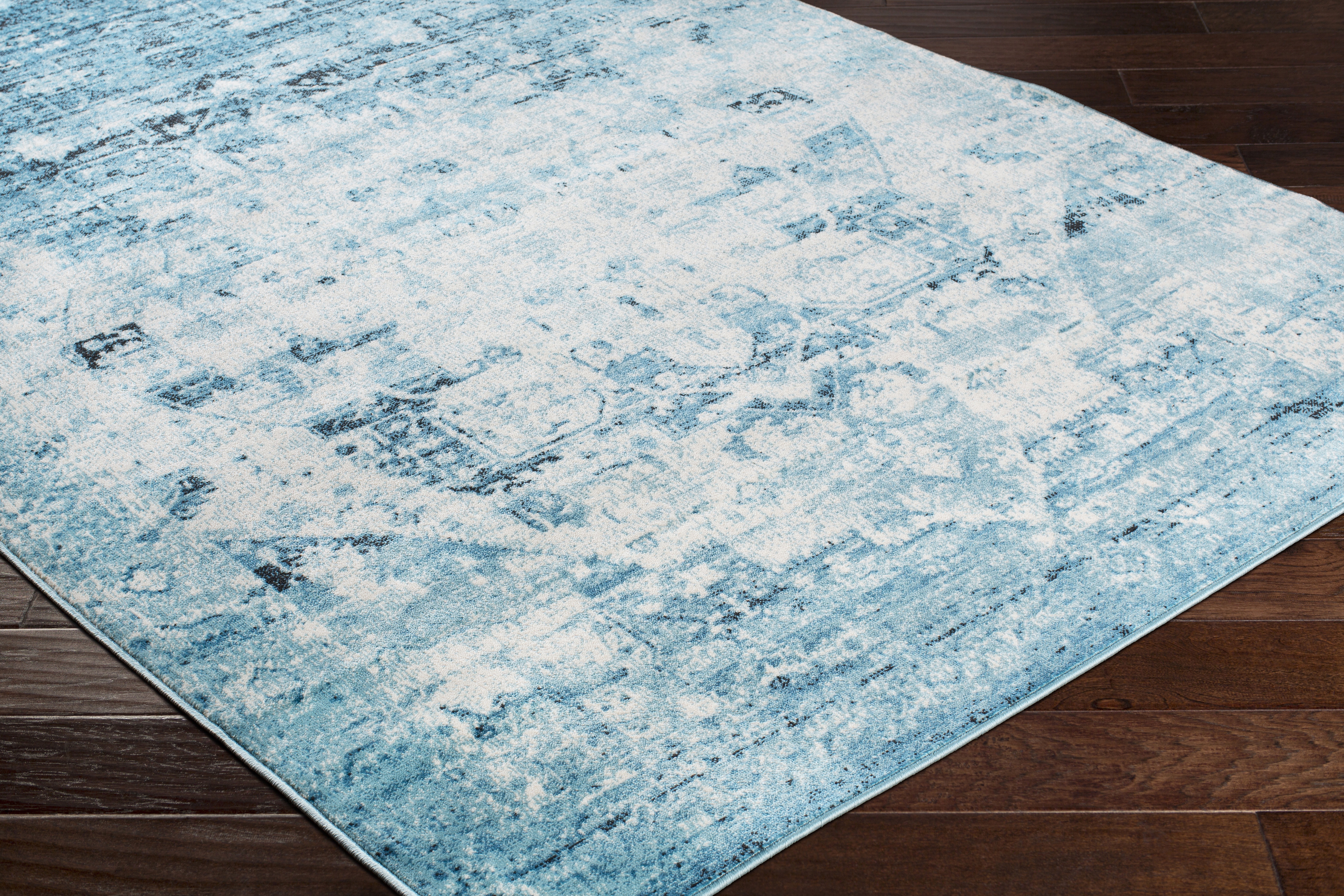 Mumbai Blue Indoor 2' x 2'11" Machine Woven Rug - Image 7