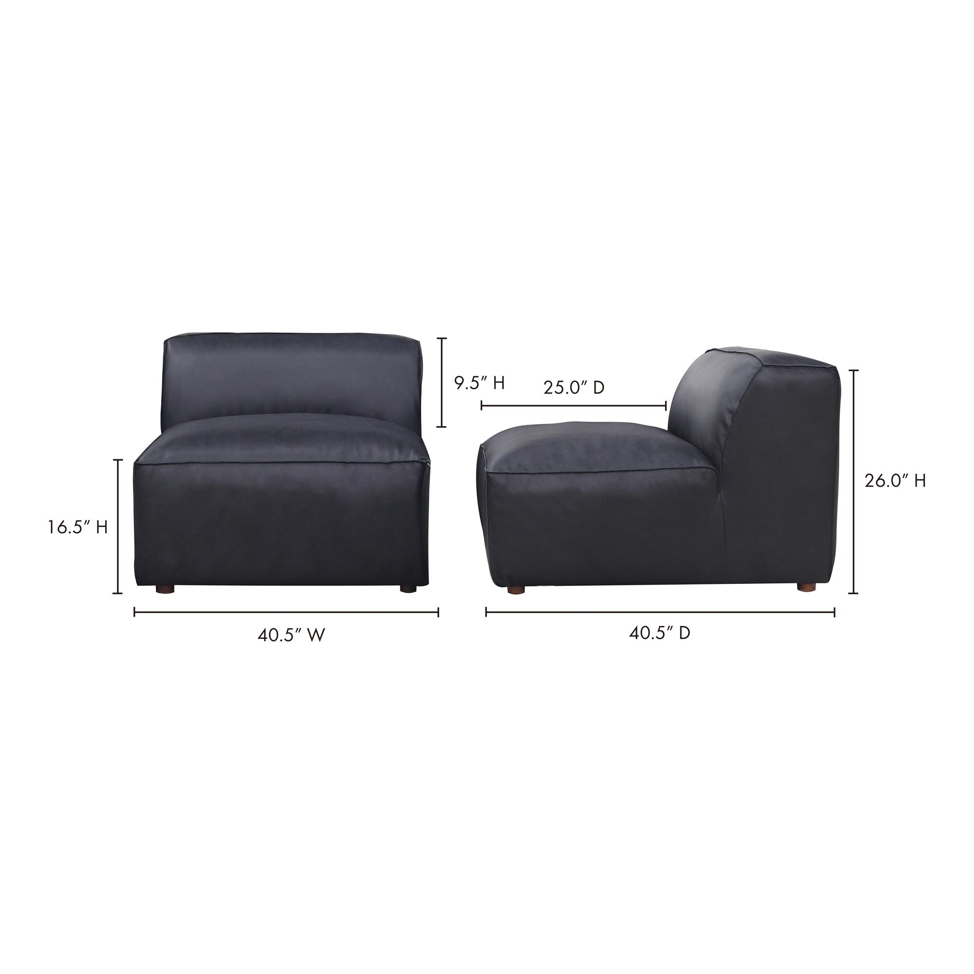 Form Slipper Chair Vantage Black Leather - Image 6