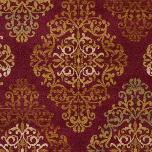 Arabesque Red Indoor 8'10" x 12'10" Machine Woven Rug - Image 1