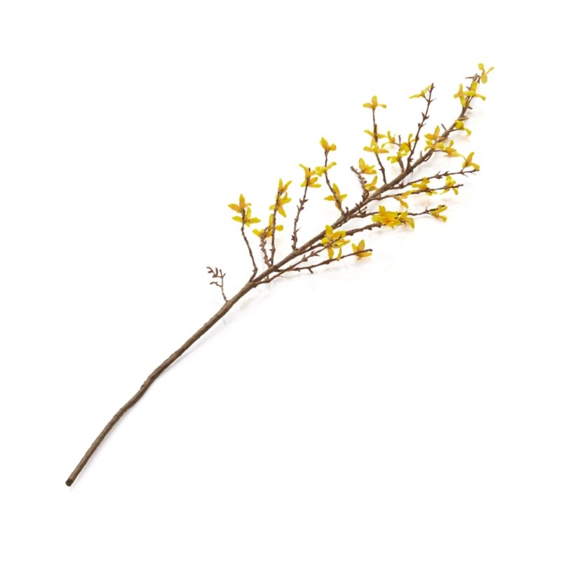Faux Forsythia Flower Stem 50" - Image 4
