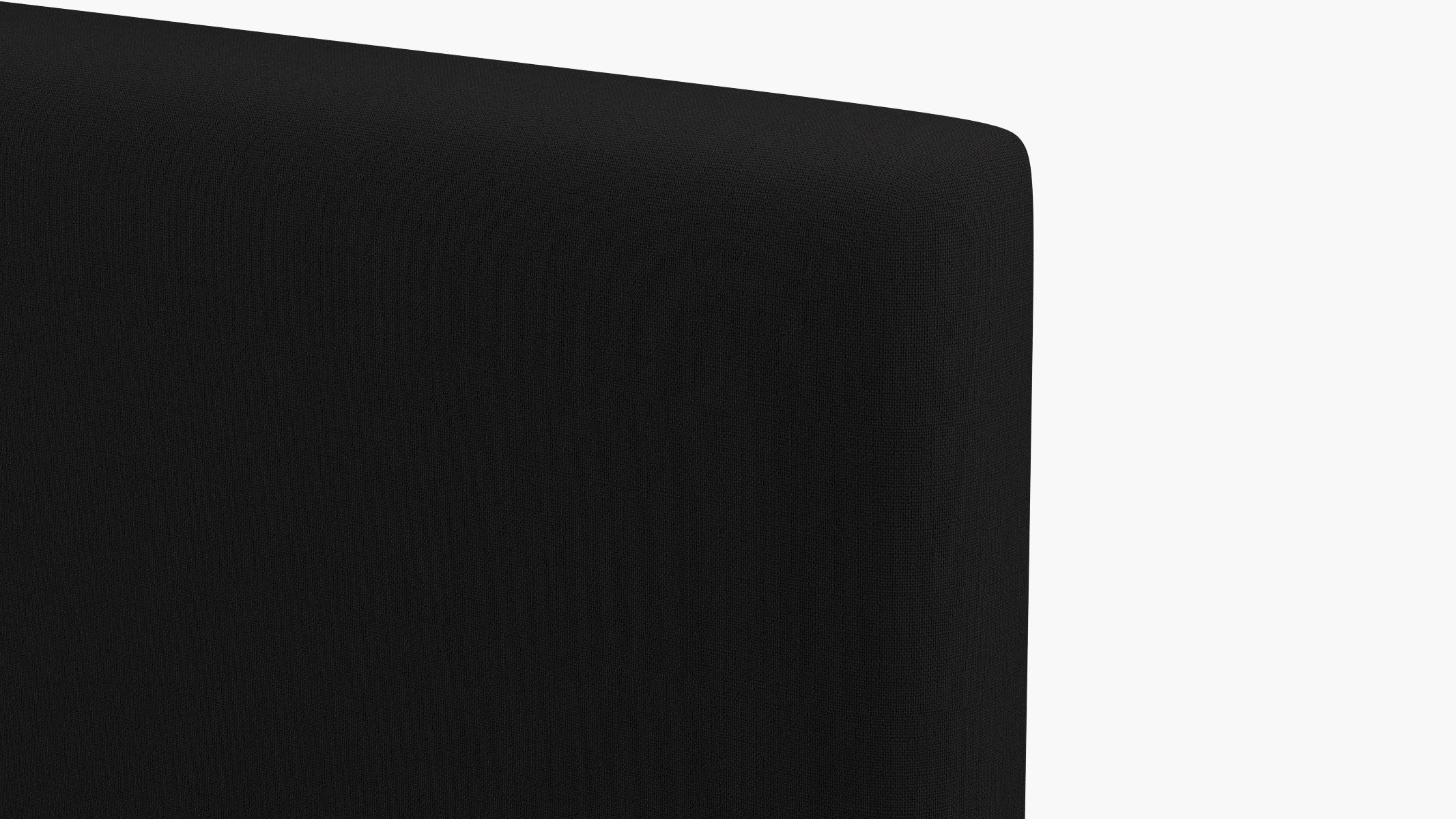 Square Back Headboard, Raven Everyday Linen, Full - Image 2