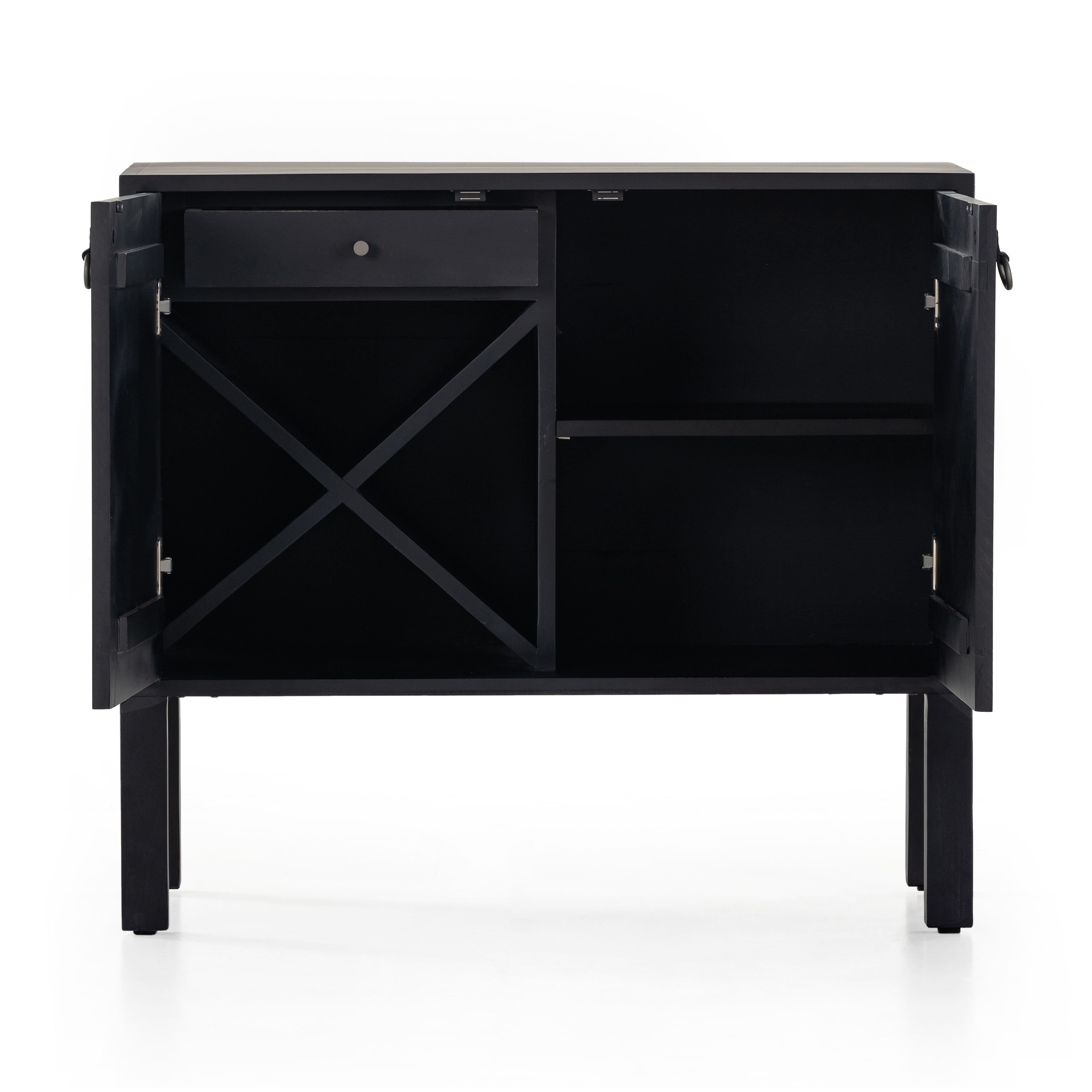 Isador Bar Cabinet - Black Wash Poplar - Image 5