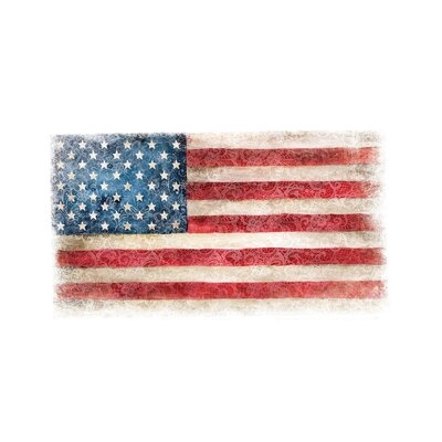 USA Flag Lace by - Wrapped Canvas - Image 0