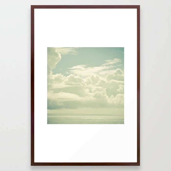 As The Clouds Gathered Framed Art Print by Cassia Beck - Conservation Walnut - LARGE (Gallery)-26x38 - Image 0