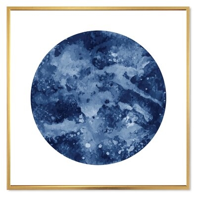 Space Galaxy Circle - Modern Canvas Wall Art Print-FDP35029 - Image 0
