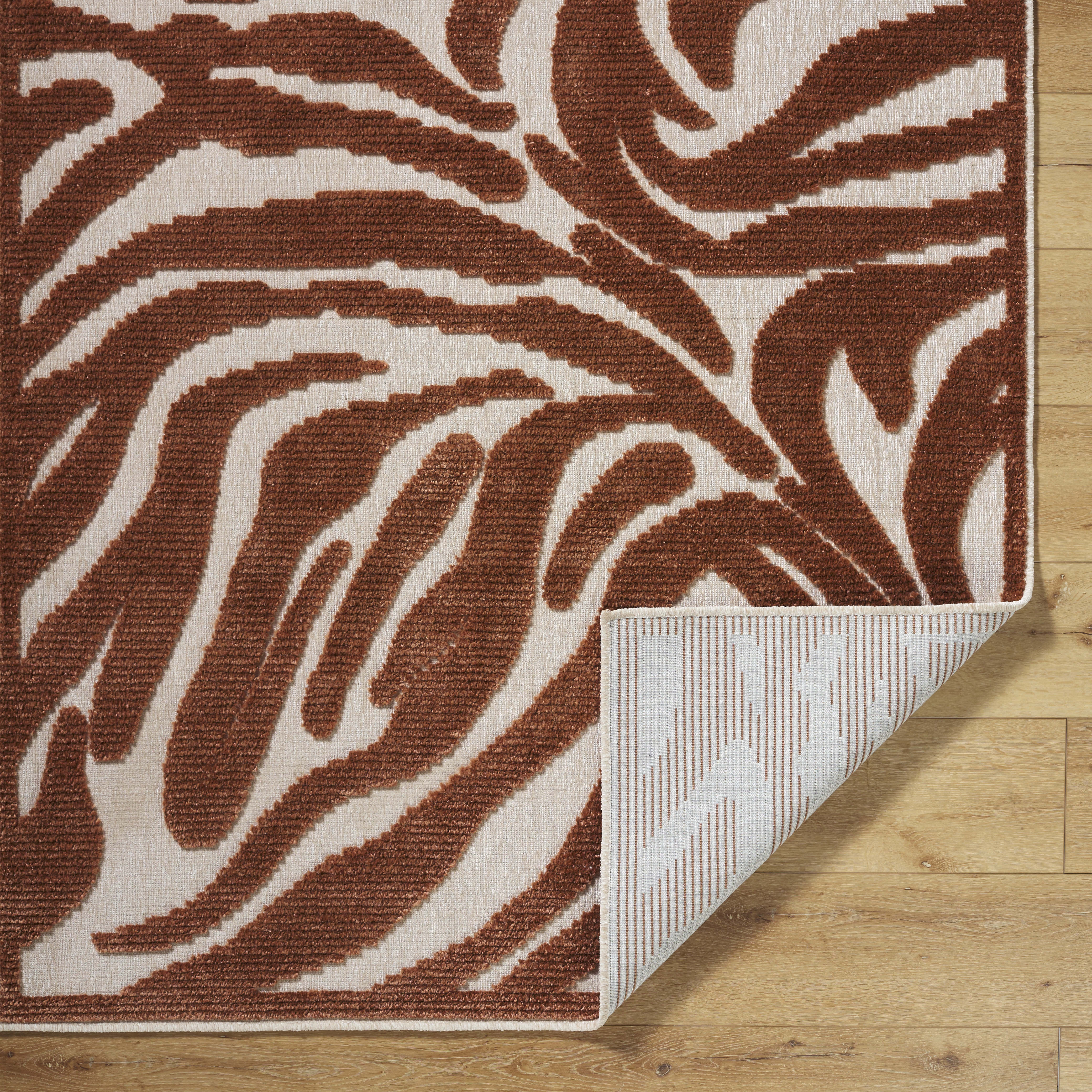 Livabliss Lyna Red Indoor 7'10" x 10'1" Machine Woven Rug - Image 3