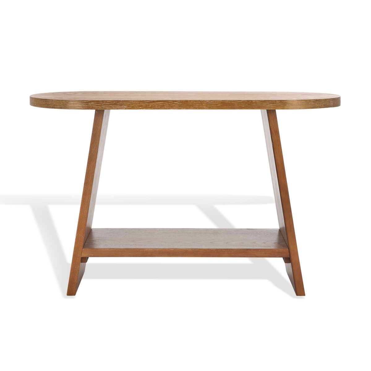 Julianna Wood Console Table - Rustic Oak/- - Image 0