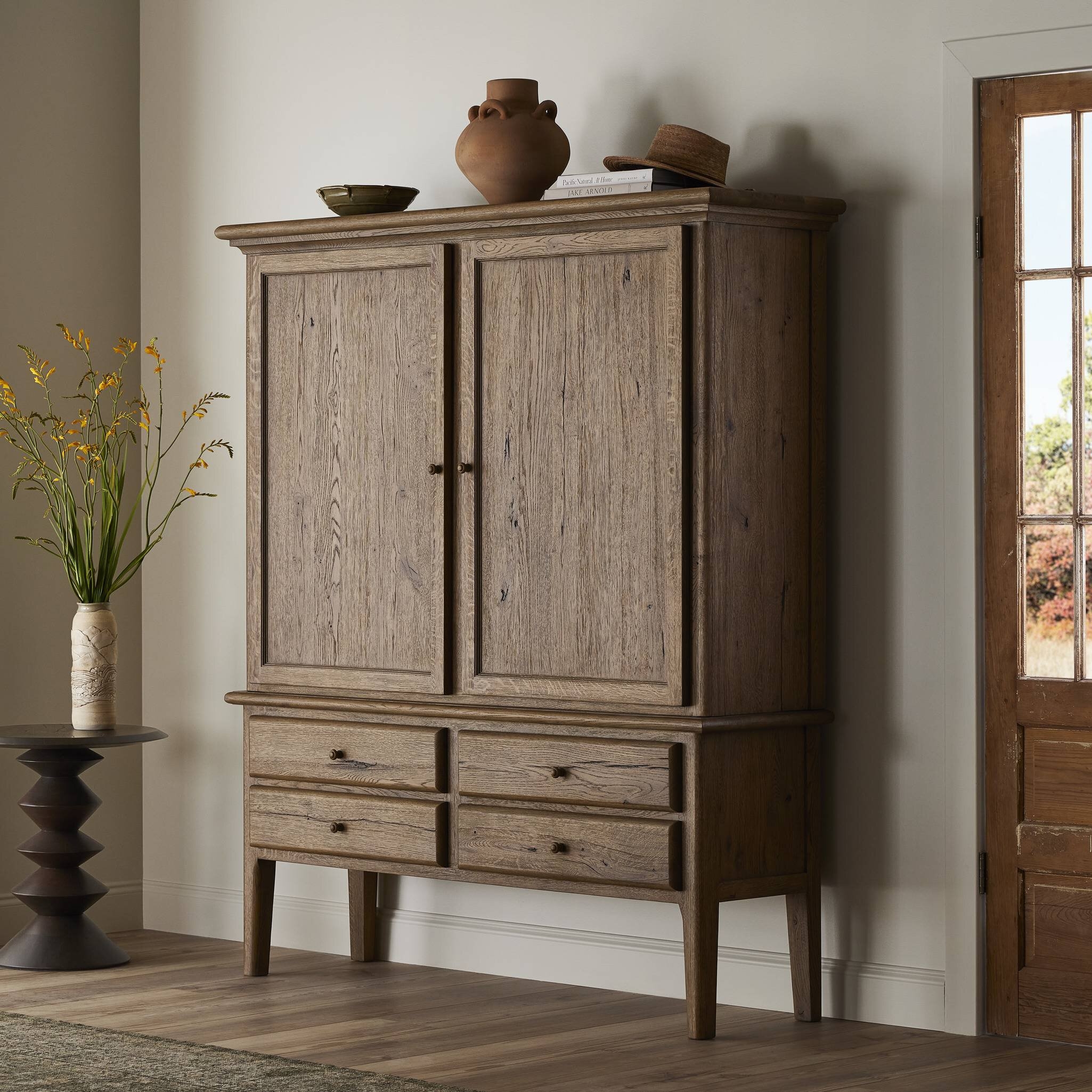 Whitman Cabinet - Worn Oak - Image 3