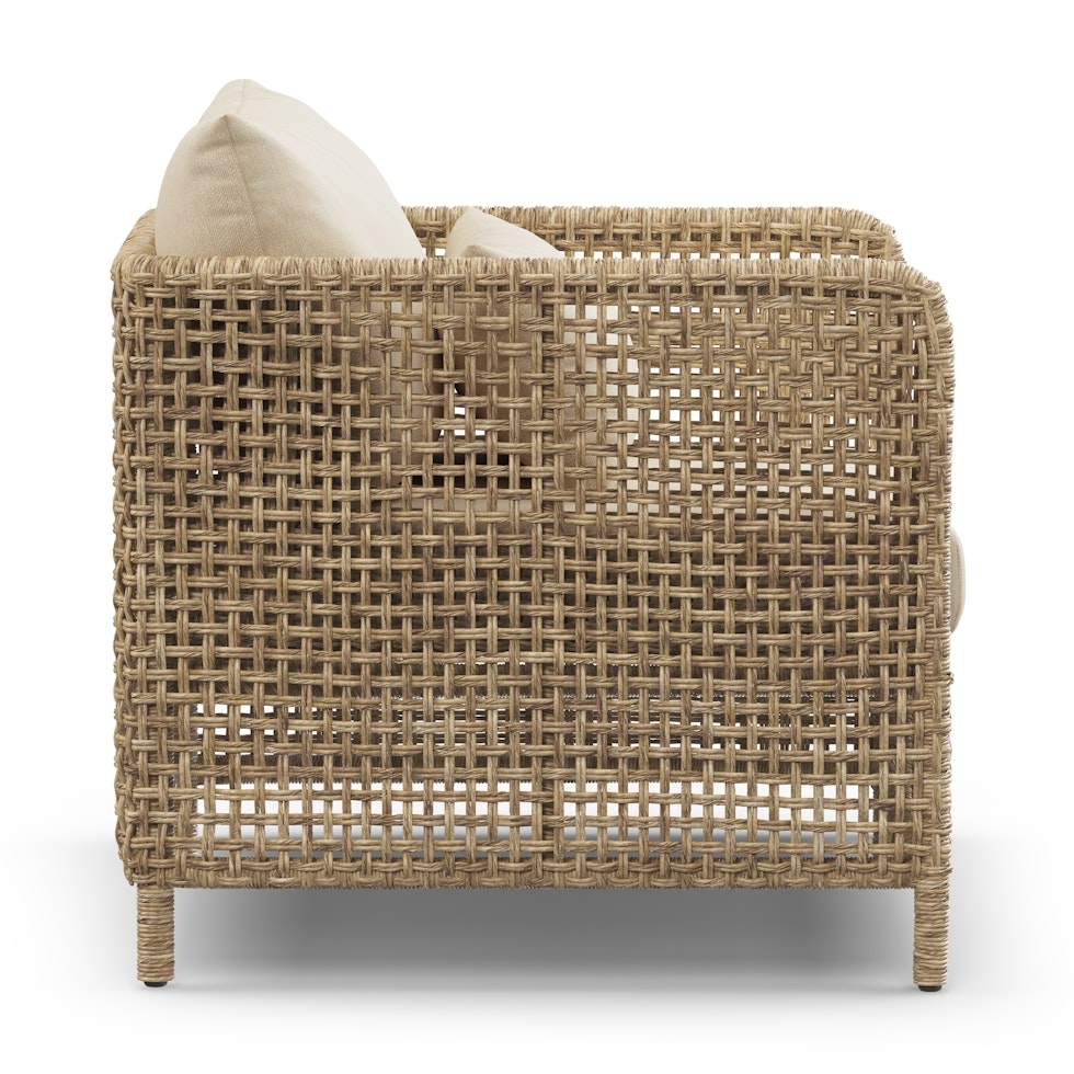 Robbi 32.5" Outdoor Lounge Chair - Dravite Ivory - Image 2