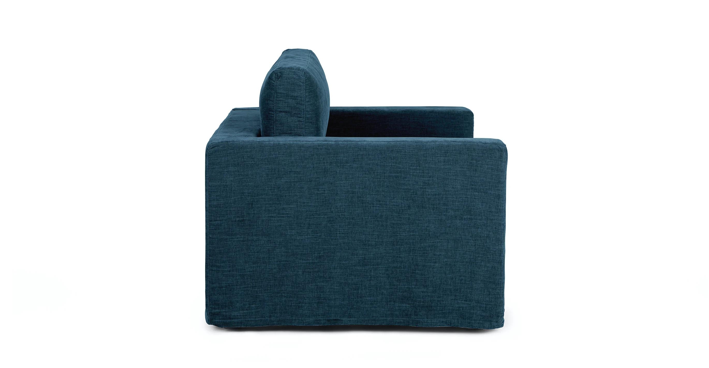 Alzey Slipcover Lounge Chair, Dash Blue - Image 2