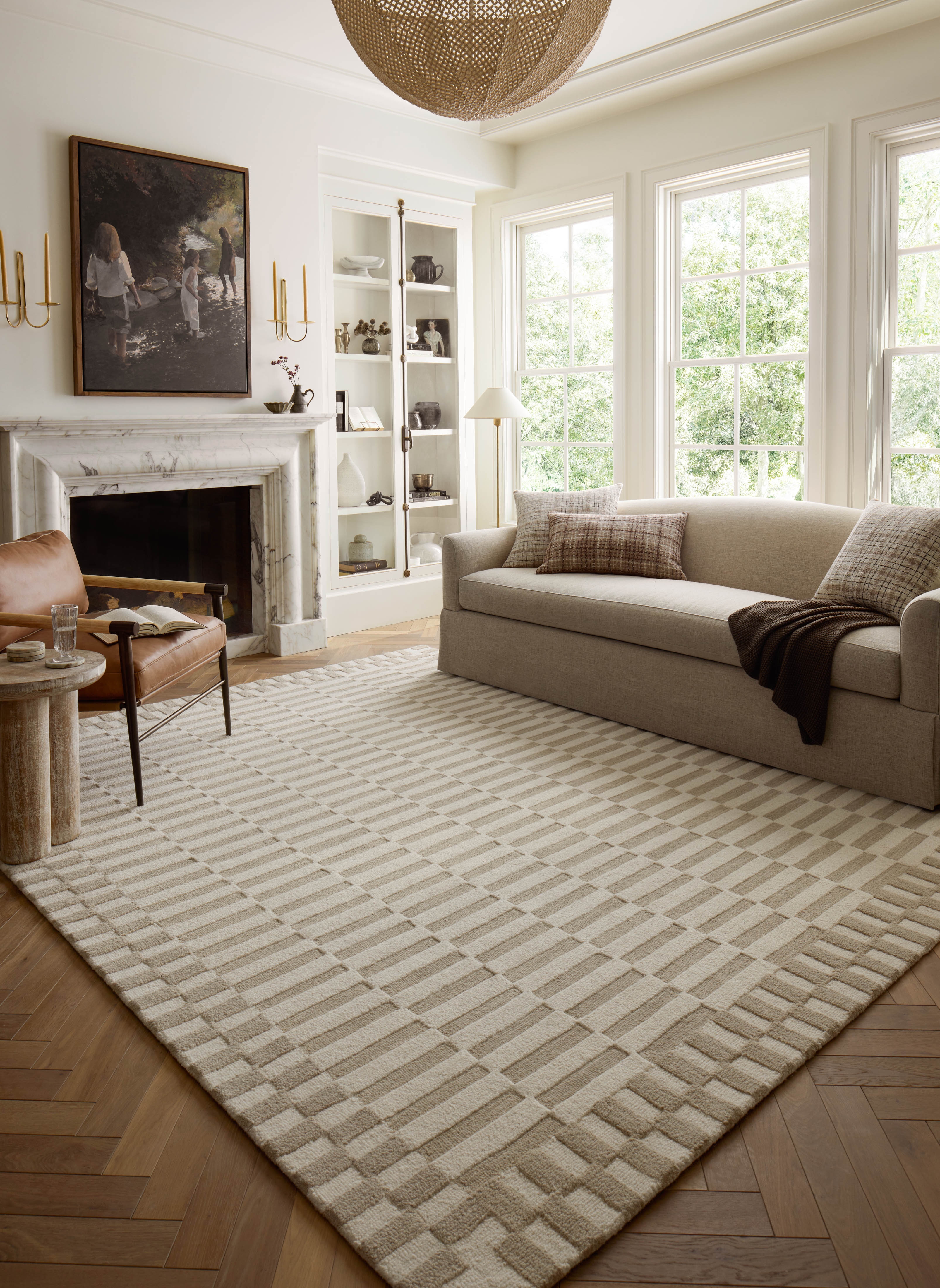 Chris Loves Julia x Loloi Bradley Ivory / Beige 2'-6" x 7'-6" - Image 4