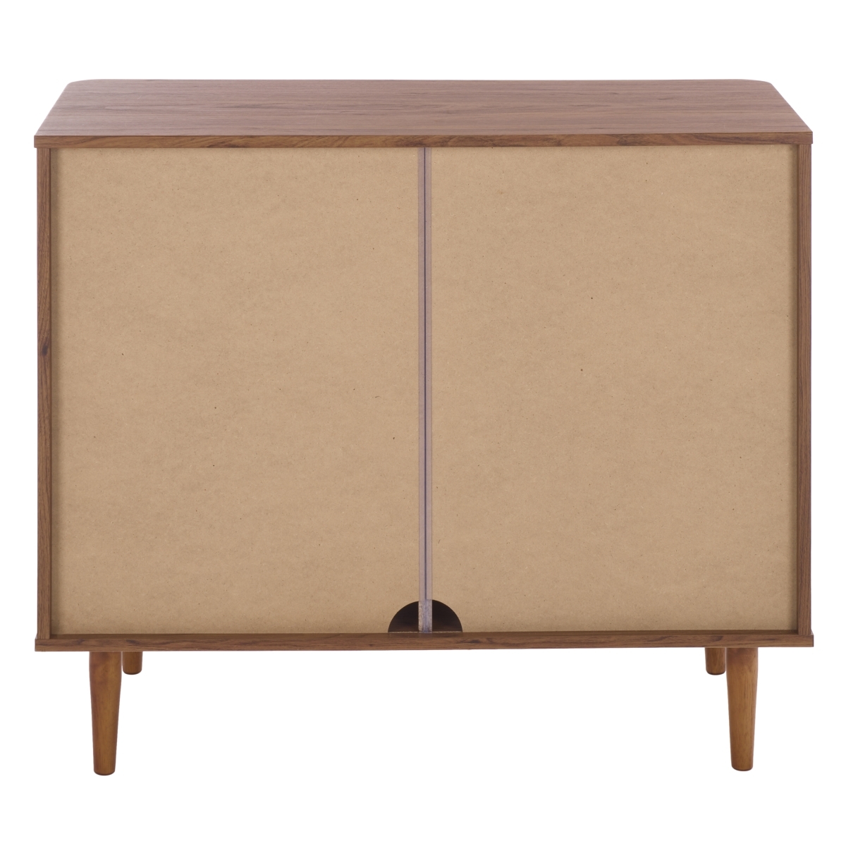 Brey 2 Door Compact Sideboard - Walnut / Brass - Image 7