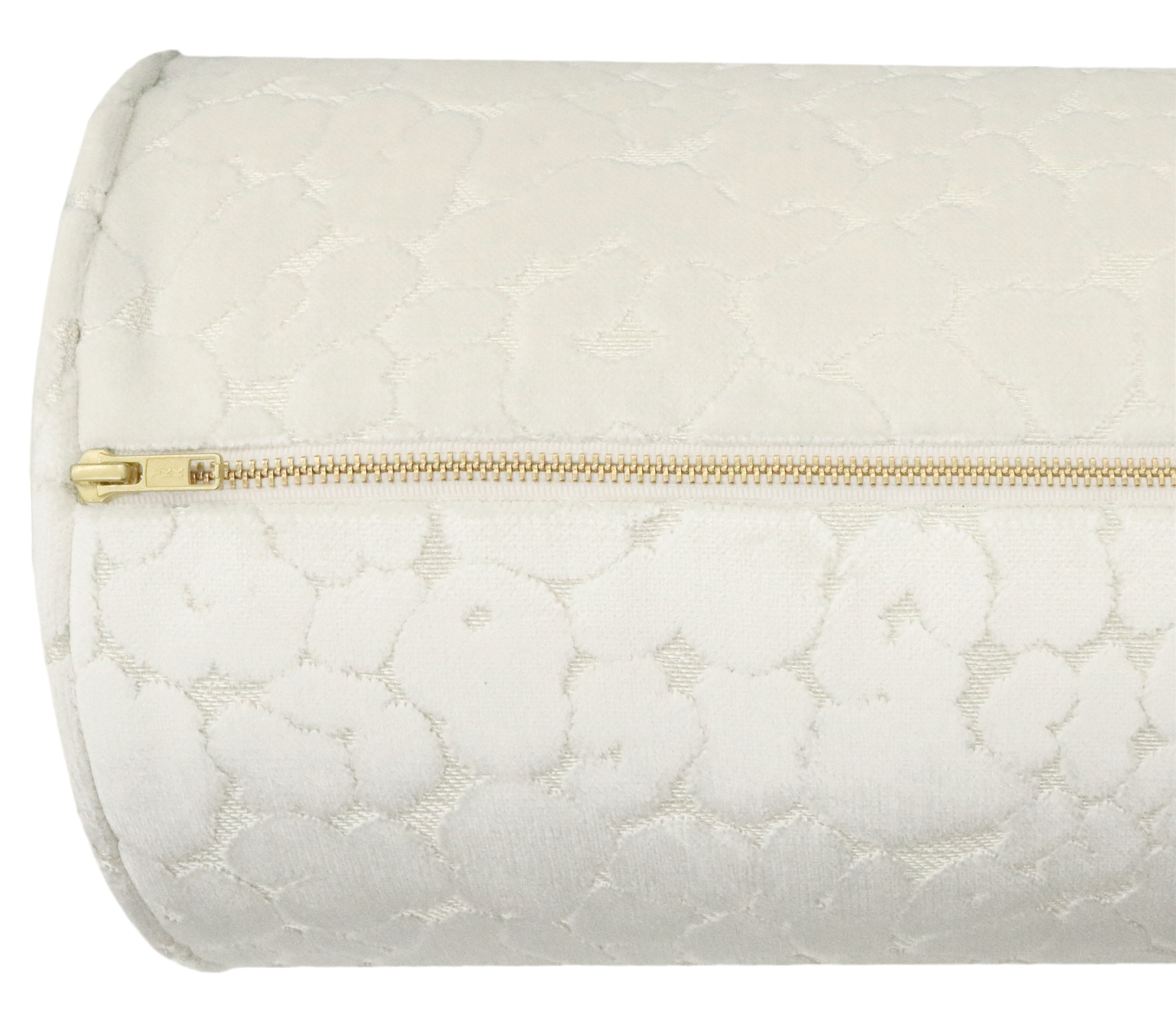 THE BOLSTER :: LEOPARD CUT VELVET // ALABASTER - BY THE YARD - Image 3