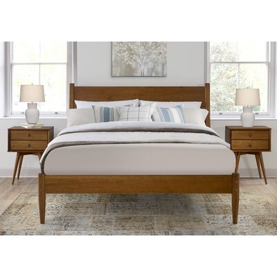 Grady Solid Wood Platform Bed / Queen /Castanho - Image 0