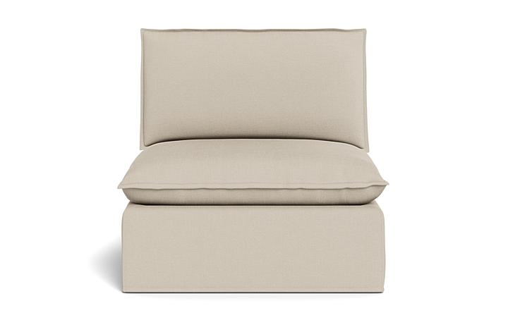 Josie Slipcovered Modular Armless Sofa Unit - Image 0