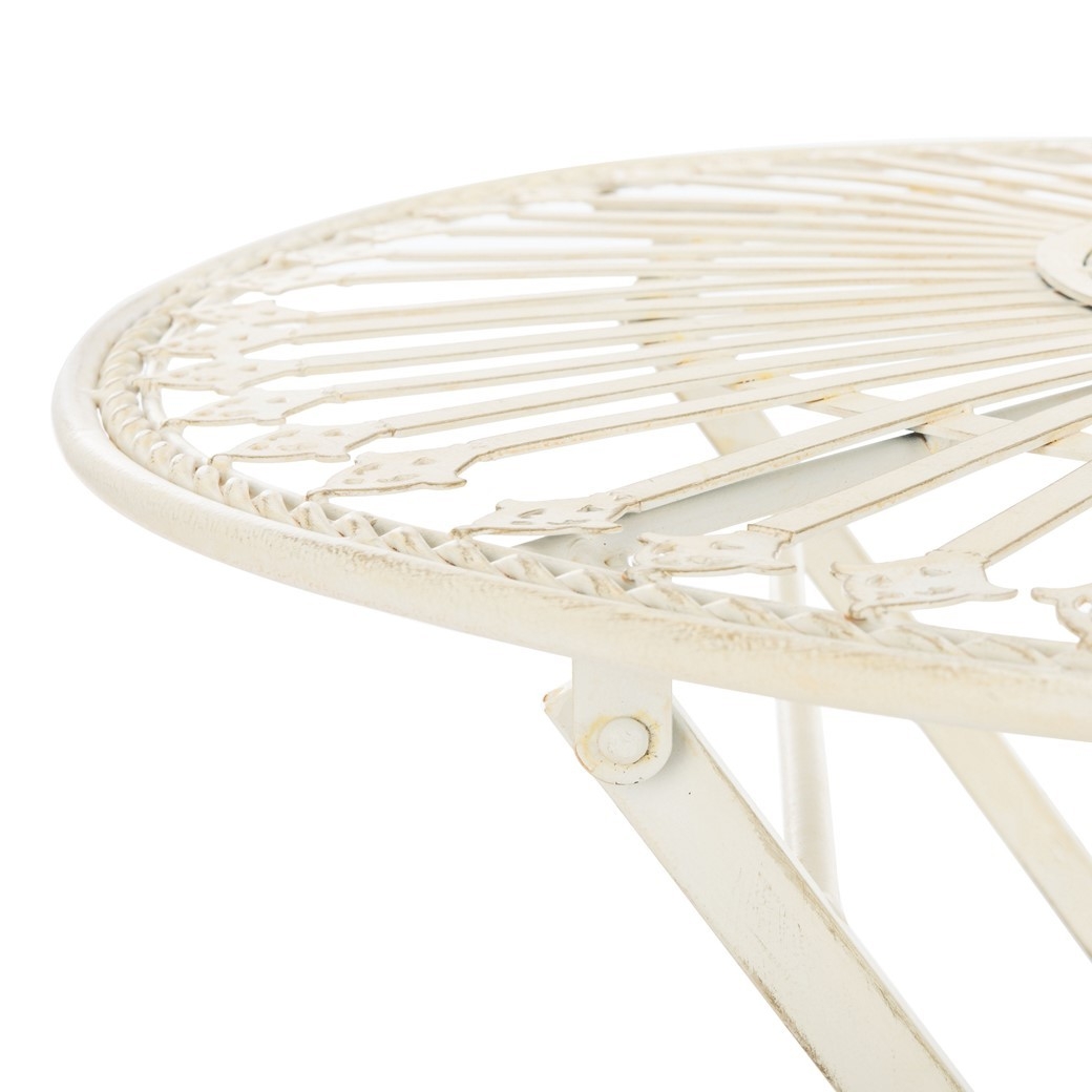 Belen Bistro Set - Pearl White - Safavieh - Image 2
