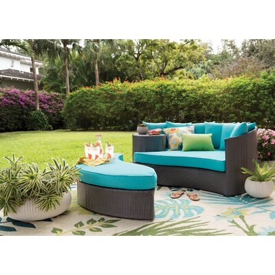 Greening Outdoor Daybed with Ottoman & Cushions - Image 0