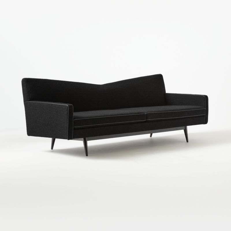 Bowtie Black Wool Sofa Model 3127 - Image 2