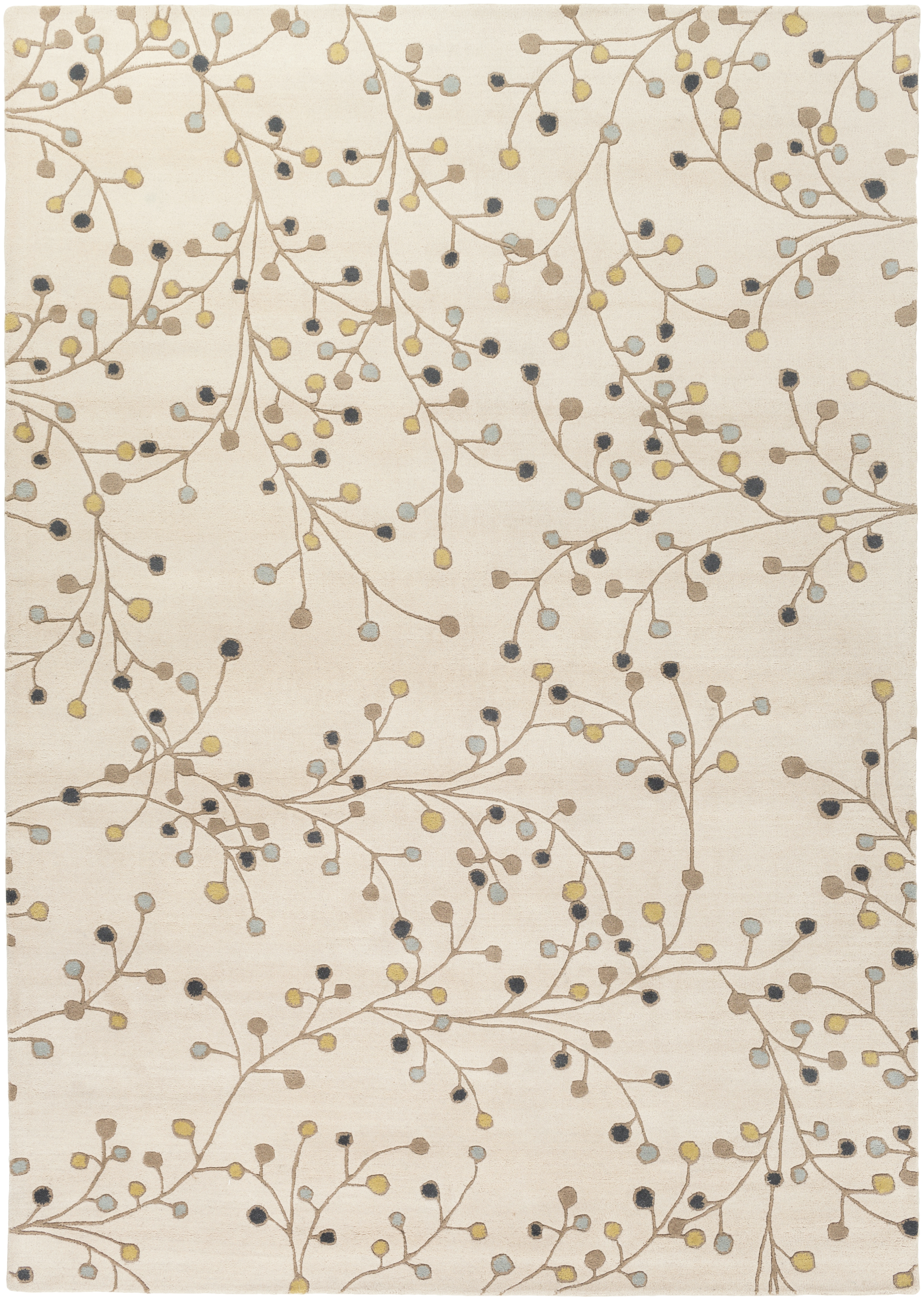 Athena Beige Indoor 6' x 9' Handmade Rug - Image 0