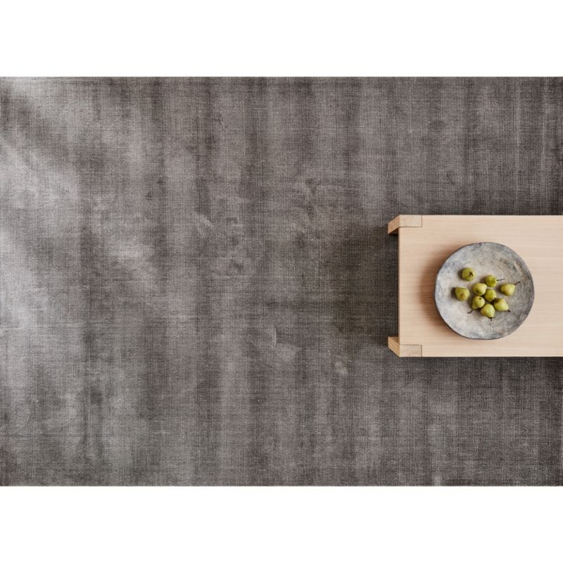 Vaughn Performance Wool-Blend Handwoven Grey Area Rug 6'x9' - Image 1